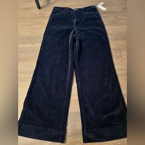 Favorite Daughter Dark Blue Corduroy Trousers
